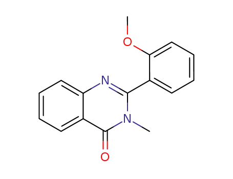 Molecular Structure of 6684-09-9 (4(3H)-Quinazolinone, 2-(2-methoxyphenyl)-3-methyl-)