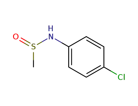 Molecular Structure of 69726-88-1 (Methanesulfinamide, N-(4-chlorophenyl)-)