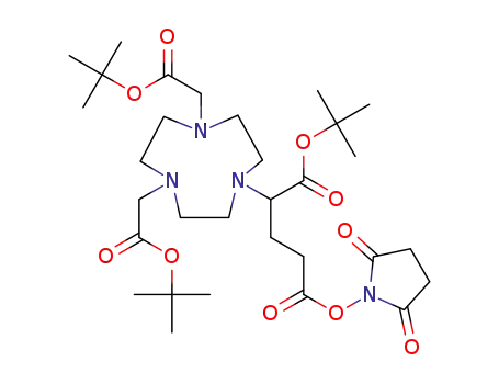 4-(4,7-bis(2-(tert-butoxy)-2-oxoethyl)-1,4,7-triazacyclononan-1-yl)-5-(tert-butoxy)-5-oxopentanoic acid NHS ester