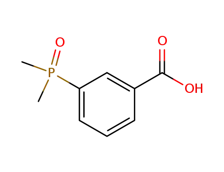 Molecular Structure of 53888-92-9 (Benzoic acid, 3-(dimethylphosphinyl)-)
