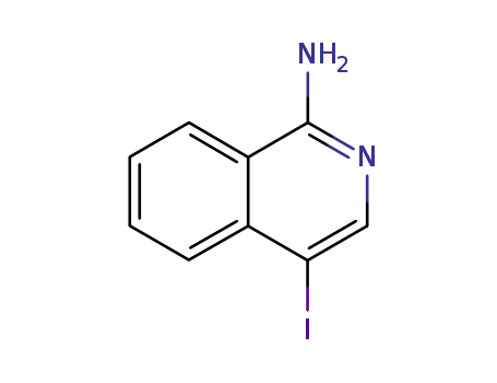 Molecular Structure of 55270-28-5 (4-Iodoisoquinolin-1-amine)
