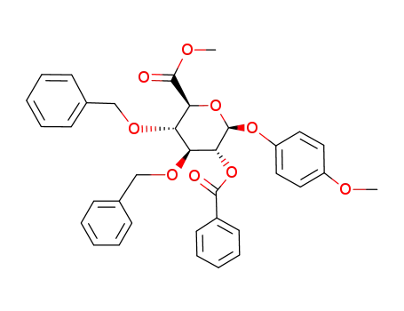 Methyl (4-methoxyphenyl 2-O-benzoyl-3,4-di-O-benzyl-β-D-glucopyranosid)uronate