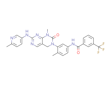 Benzamide, N-[3-[1,4-dihydro-1-methyl-7-[(6-methyl-3-pyridinyl)amino]-2-oxopyrimido[4,5-d]pyrimidin-3(2H)-yl]-4-methylphenyl]-3-(trifluoromethyl)-