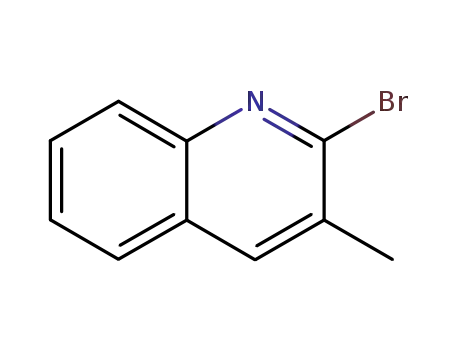 Molecular Structure of 35740-86-4 (2-BROMO-3-METHYLQUINOLINE)