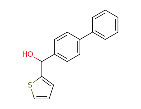 Molecular Structure of 40310-34-7 (2-Thiophenemethanol, a-[1,1'-biphenyl]-4-yl-)