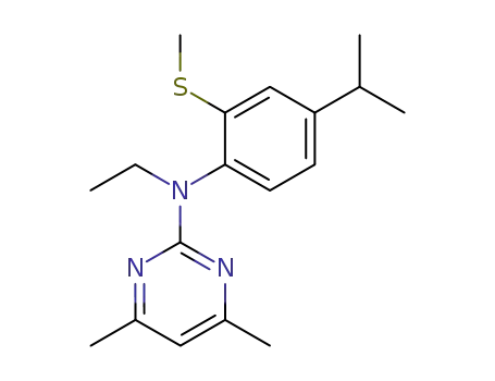 N-(2-methylthio-4-(1-methylethyl)phenyl)-N-ethyl-4,6-dimethyl-2-pyrimidinamine