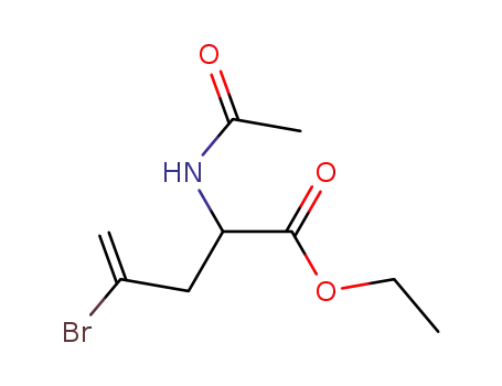 4-Pentenoic acid, 2-(acetylamino)-4-bromo-, ethyl ester