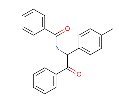 Molecular Structure of 135120-37-5 (N-(2-oxo-2-phenyl-1-(p-tolyl)ethyl)benzamide)