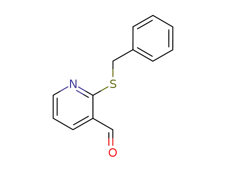 Molecular Structure of 64107-36-4 (2-(BENZYLSULFANYL)NICOTINALDEHYDE)