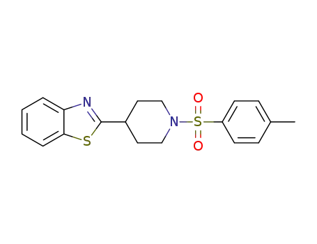 Molecular Structure of 605628-13-5 (Piperidine, 4-(2-benzothiazolyl)-1-[(4-methylphenyl)sulfonyl]- (9CI))