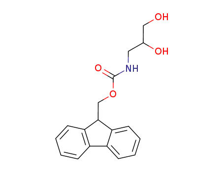 Molecular Structure of 167700-44-9 (Carbamic acid, (2,3-dihydroxypropyl)-, 9H-fluoren-9-ylmethyl ester)