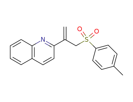 Molecular Structure of 63487-20-7 (Quinoline, 2-[1-[[(4-methylphenyl)sulfonyl]methyl]ethenyl]-)