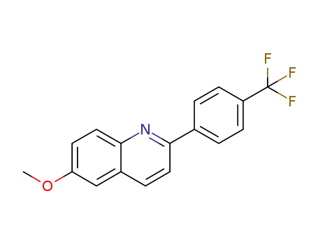Molecular Structure of 1233098-00-4 (2-(4-(trifluoromethyl)phenyl)-6-methoxyquinoline)
