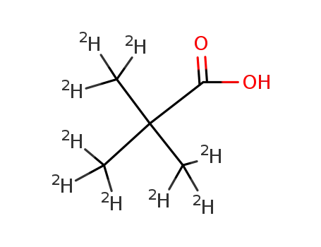 Molecular Structure of 42983-07-3 (TRIMETHYL-D9-ACETIC ACID)