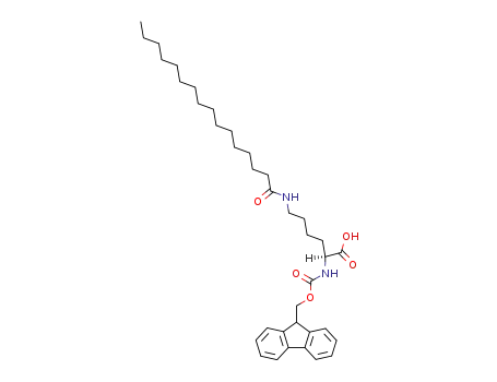 Molecular Structure of 201004-46-8 (Fmoc-Lys(palmitoyl)-OH)