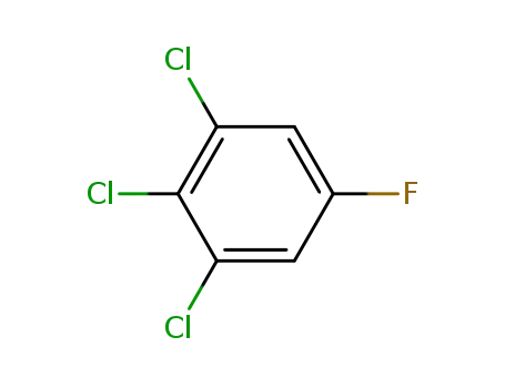 Molecular Structure of 3107-21-9 (1,2,3-Trichloro-5-fluorobenzene)