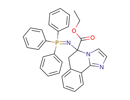 Imidazo[2,1-a]isoquinoline-5-carboxylic acid,
5,6-dihydro-5-[(triphenylphosphoranylidene)amino]-, ethyl ester