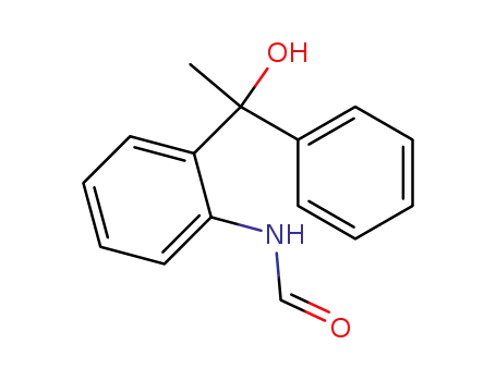 Molecular Structure of 89937-03-1 (Formamide, N-[2-(1-hydroxy-1-phenylethyl)phenyl]-)