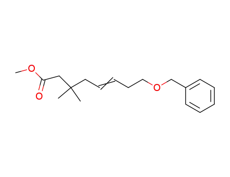5-Octenoic acid, 3,3-dimethyl-8-(phenylmethoxy)-, methyl ester, (E)-