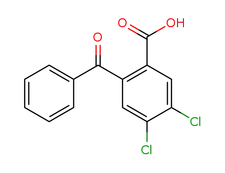 Molecular Structure of 33184-58-6 (2-Benzoyl-4,5-dichlorobenzoic acid)