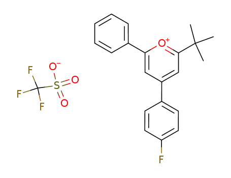 2-t-butyl-4-(p-fluorophenyl)-6-phenylpyrylium trifluoromethanesulphonate