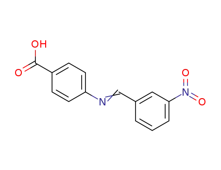 Molecular Structure of 3996-28-9 (4-{[(E)-(3-nitrophenyl)methylidene]amino}benzoic acid)