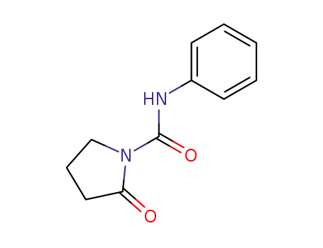 Molecular Structure of 7003-68-1 (1-Pyrrolidinecarboxamide, 2-oxo-N-phenyl-)
