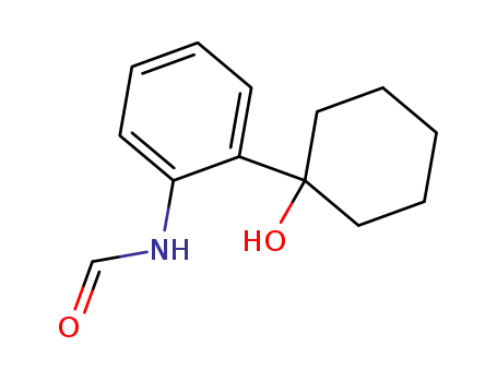 Molecular Structure of 82757-20-8 (Formamide, N-[2-(1-hydroxycyclohexyl)phenyl]-)