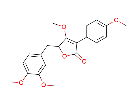 2(5H)-Furanone,
5-[(3,4-dimethoxyphenyl)methyl]-4-methoxy-3-(4-methoxyphenyl)-