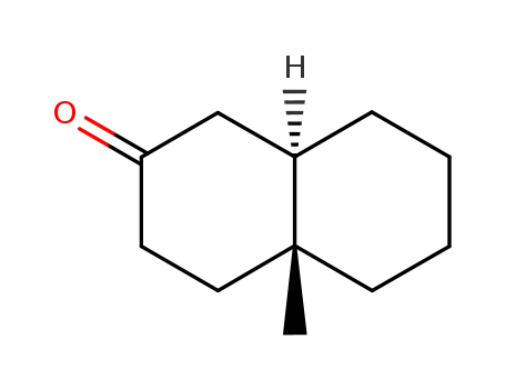 Molecular Structure of 938-07-8 (rel-(8aβ*)-4aα*-Methyldecalin-2-one)