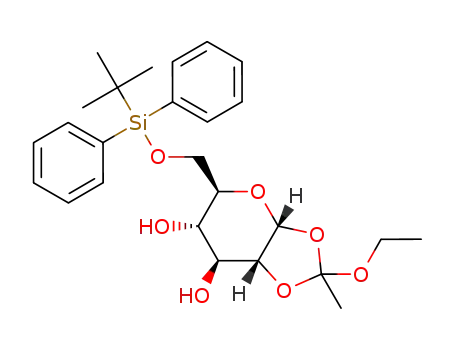 6-O-(tert-butyldiphenylsilyl)-1,2-O-(1-ethoxyethylidene)-α-D-glucopyranose