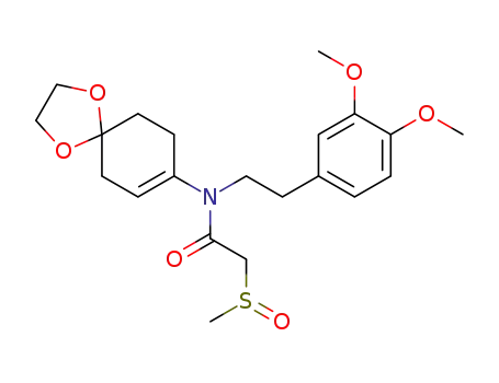 N-(1,4-dioxaspiro<4,5>dec-7-en-8-yl)-N-<2-(3,4-dimethoxyphenyl)ethyl>-α-(methylsulfinyl)acetamide
