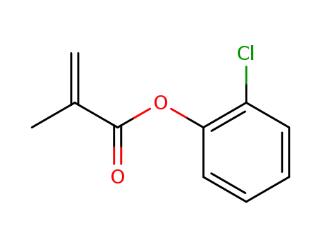 Molecular Structure of 18967-23-2 (2-Propenoic acid, 2-methyl-, 2-chlorophenyl ester)