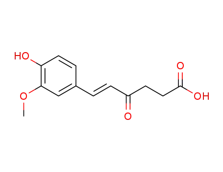 Molecular Structure of 69662-24-4 (6<i>t</i>-(4-hydroxy-3-methoxy-phenyl)-4-oxo-hex-5-enoic acid)