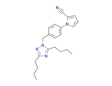1H-Pyrrole-2-carbonitrile,
1-[4-[(3,5-dibutyl-1H-1,2,4-triazol-1-yl)methyl]phenyl]-
