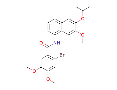 2'-bromo-4',5'-dimethoxybenzoic acid 2-isopropoxy-3-methoxy-5-naphthylamide