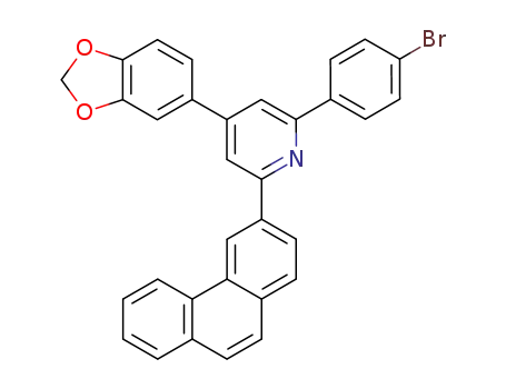 Pyridine,
4-(1,3-benzodioxol-5-yl)-2-(4-bromophenyl)-6-(3-phenanthrenyl)-