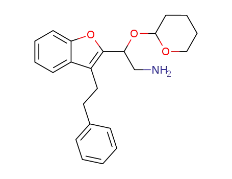 3-(2-phenylethyl)-β-(2-tetrahydropyranyloxy)-2-benzofuranethanamine