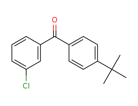 Molecular Structure of 93977-28-7 (4-TERT-BUTYL-3'-CHLOROBENZOPHENONE)