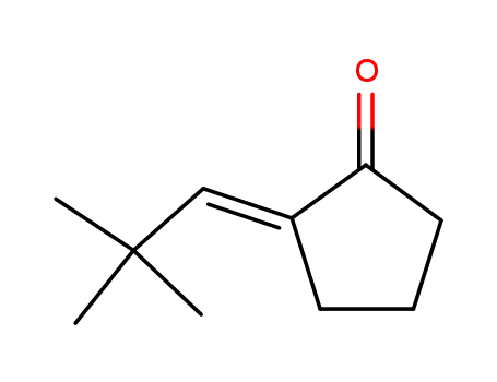 Molecular Structure of 106115-43-9 (Cyclopentanone, 2-(2,2-dimethylpropylidene)-, (E)-)