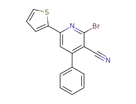 2-bromo-6-(2-thienyl)-4-phenyl-3-cyanopyridine