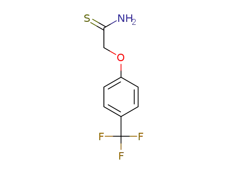 Molecular Structure of 19432-91-8 (2-[(4-TRIFLUOROMETHYL)PHENOXY]ETHANETHIOAMIDE)
