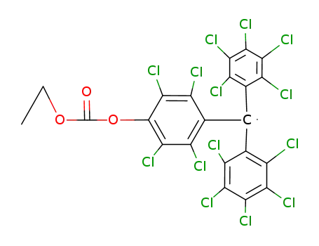 Tetradecachloro-4-<(ethoxycarbonyl)oxy>triphenylmethyl radical