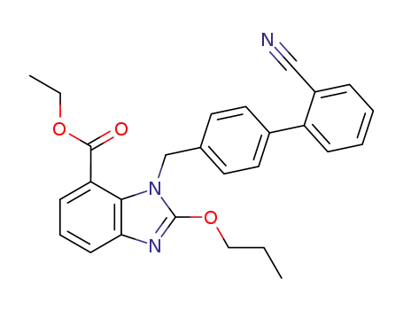 3-(2'-Cyano-biphenyl-4-ylmethyl)-2-propoxy-3H-benzoimidazole-4-carboxylic acid ethyl ester
