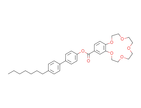 6,7,9,10,12,13,15,16-Octahydro-5,8,11,14,17-pentaoxa-benzocyclopentadecene-2-carboxylic acid 4'-heptyl-biphenyl-4-yl ester