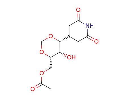 Acetic acid (4S,5S,6R)-6-(2,6-dioxo-piperidin-4-yl)-5-hydroxy-[1,3]dioxan-4-ylmethyl ester