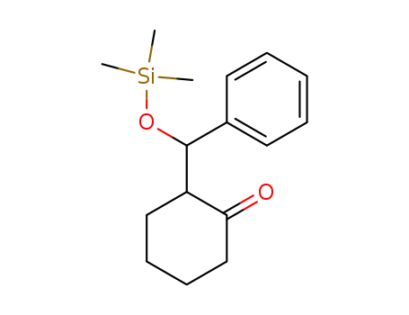 Molecular Structure of 54322-88-2 (Cyclohexanone, 2-[(R)-phenyl[(trimethylsilyl)oxy]methyl]-, (2S)-rel-)