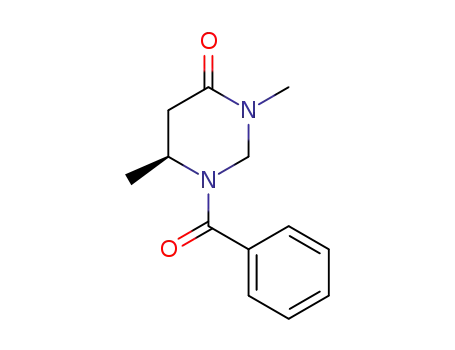 1-benzoyl-3,6(S)-dimethylperhydropyrimidin-4-one