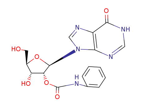 Molecular Structure of 74052-06-5 (2'-O-(phenylcarbamoyl)inosine)