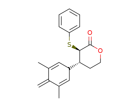 (3R,4R)-4-(3,5-Dimethyl-4-methylene-cyclohexa-2,5-dienyl)-3-phenylsulfanyl-tetrahydro-pyran-2-one